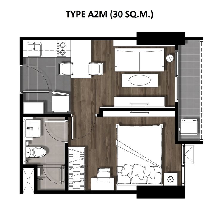 03One Bedroom 30 Sqm. TYPE A2M