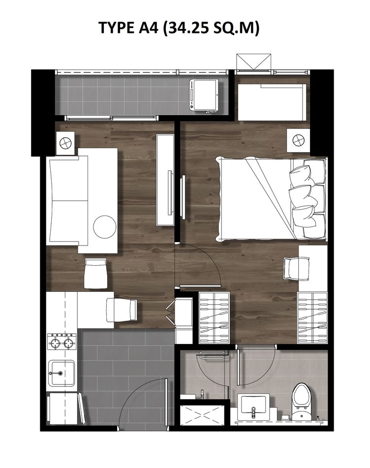 06One Bedroom 34.25 Sqm. TYPE A4