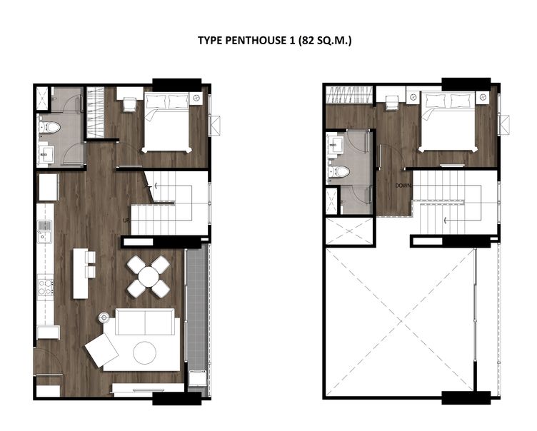 27PENTHOUSE 82 Sqm. TYPE 1